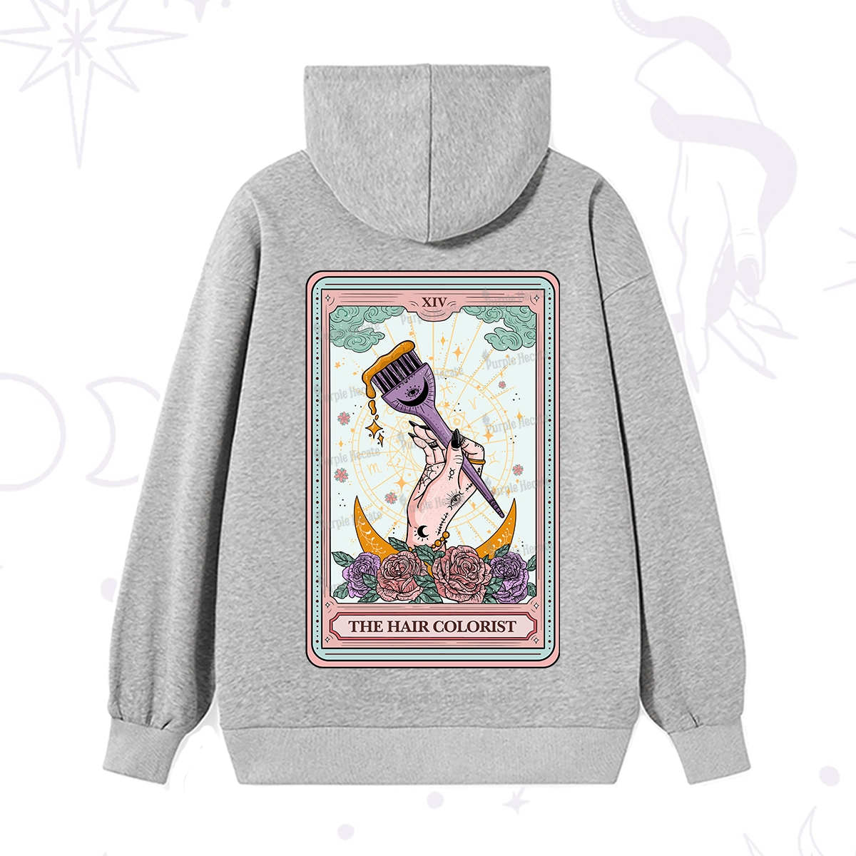 Purplehecate The Hair Colorist Tarot Hoodie