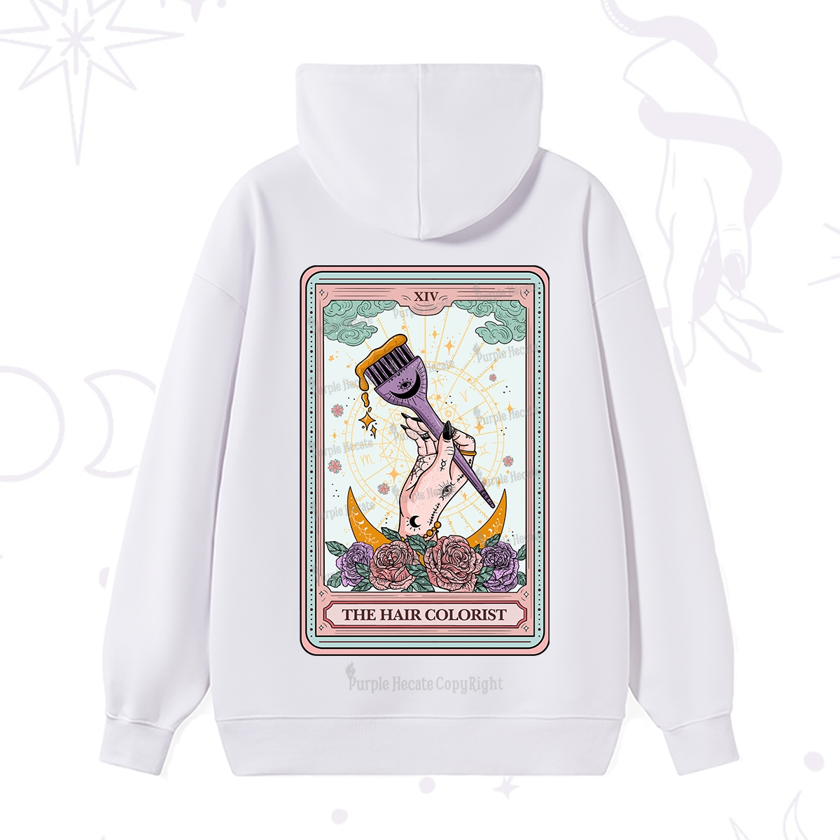 Purplehecate The Hair Colorist Tarot Hoodie