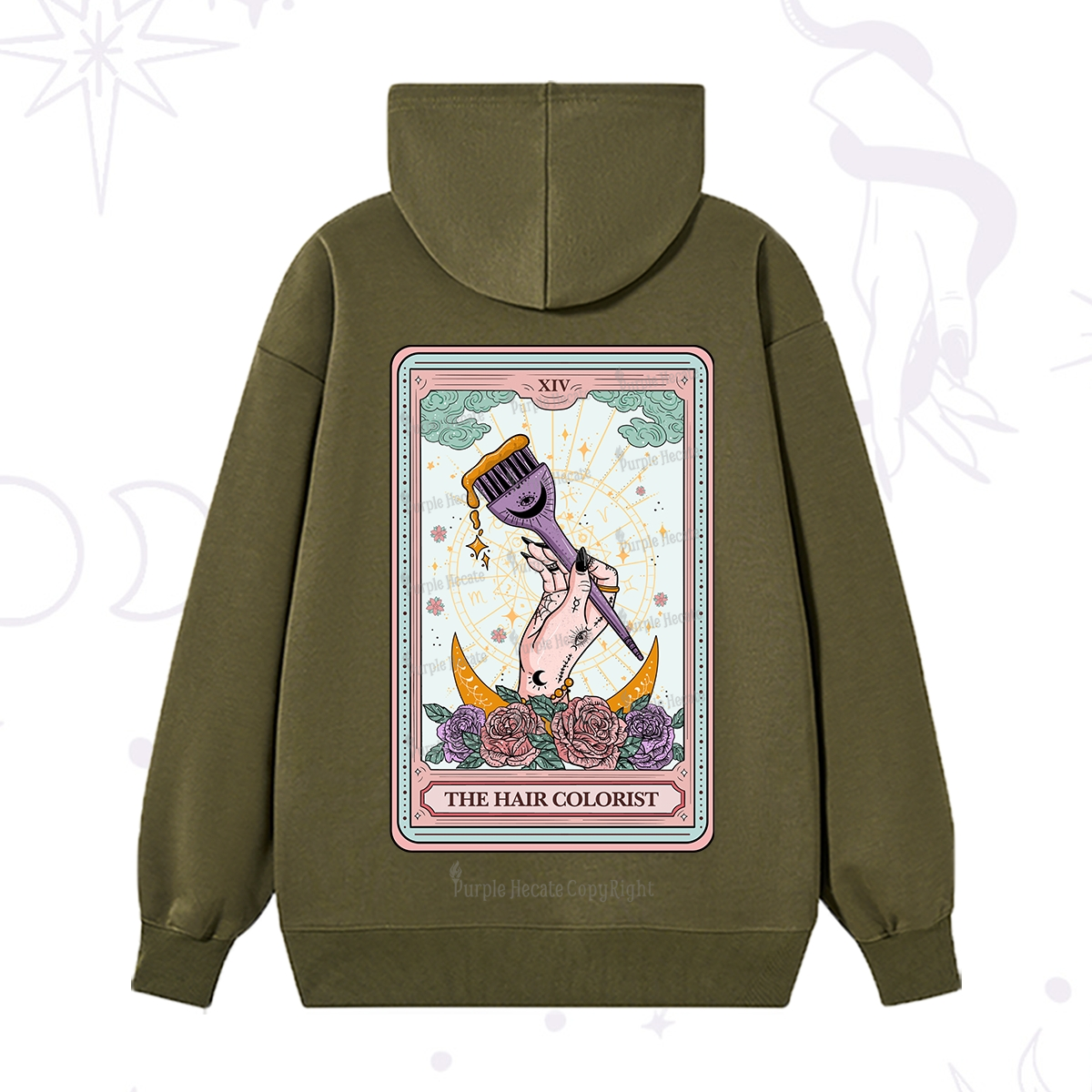 Purplehecate The Hair Colorist Tarot Hoodie