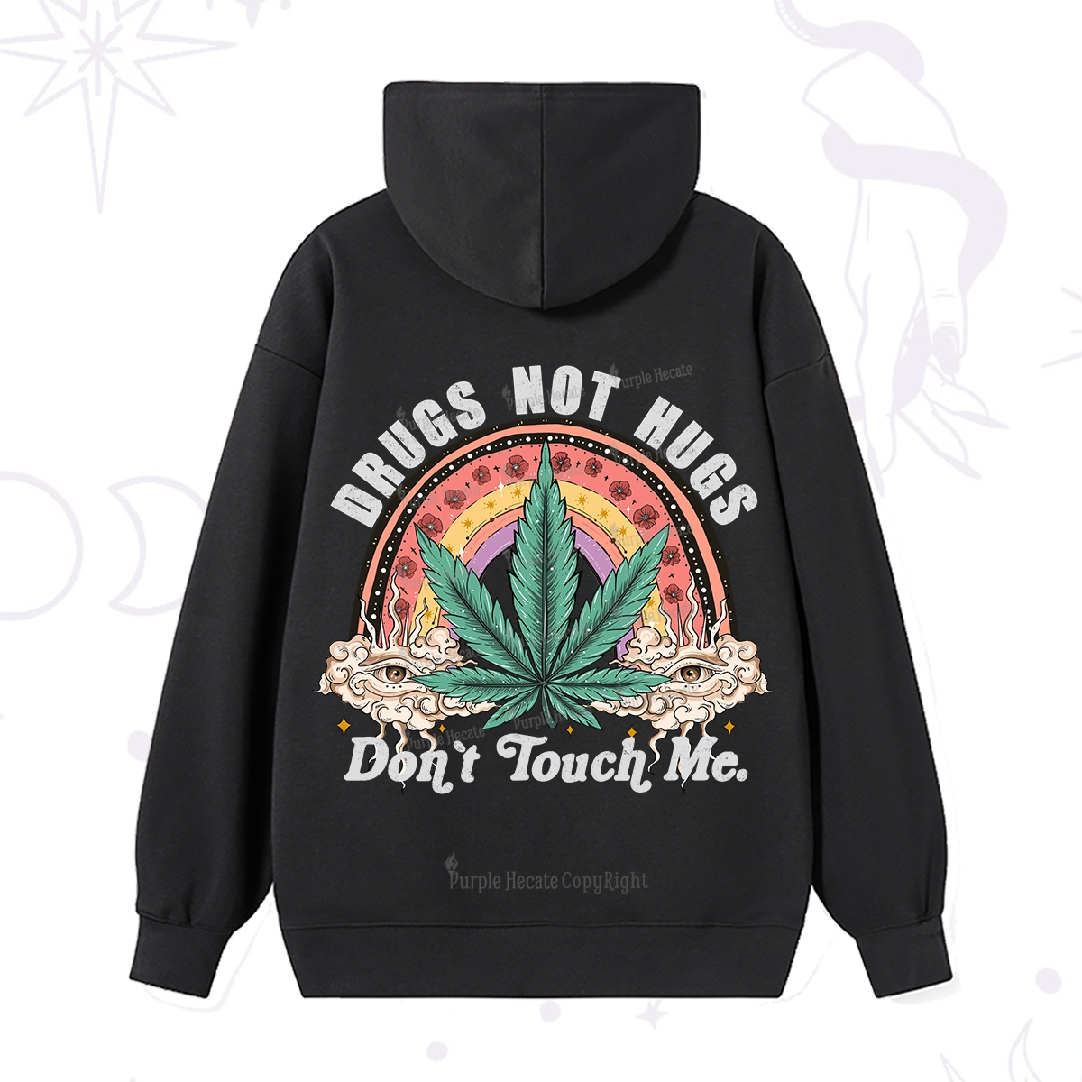 Purplehecate Drugs Not Hugs Hoodie