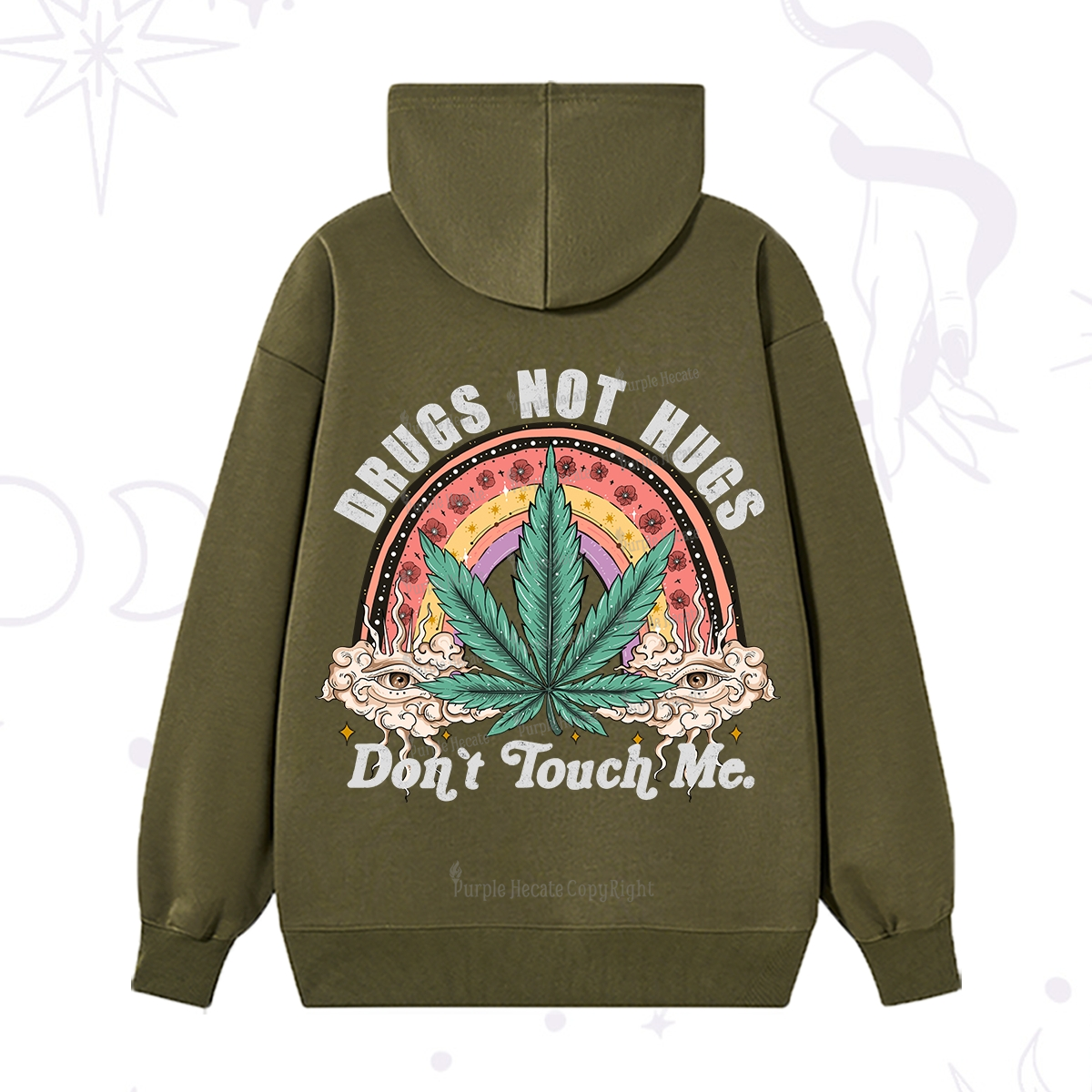 Purplehecate Drugs Not Hugs Hoodie