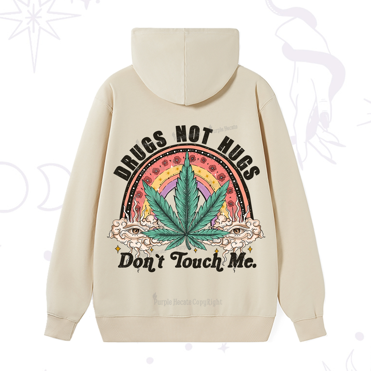 Purplehecate Drugs Not Hugs Hoodie
