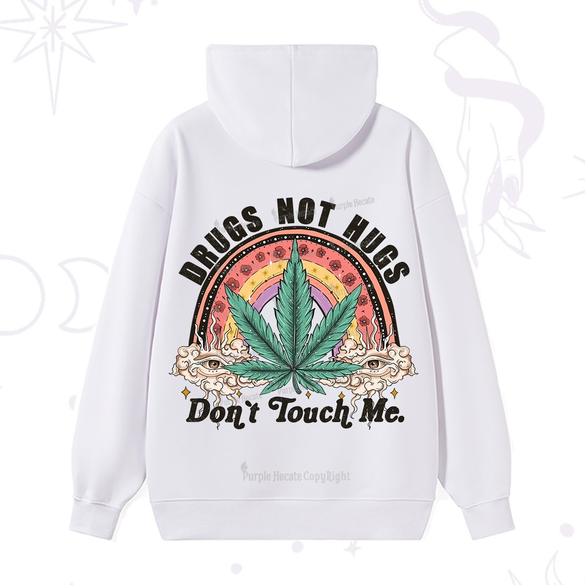 Purplehecate Drugs Not Hugs Hoodie