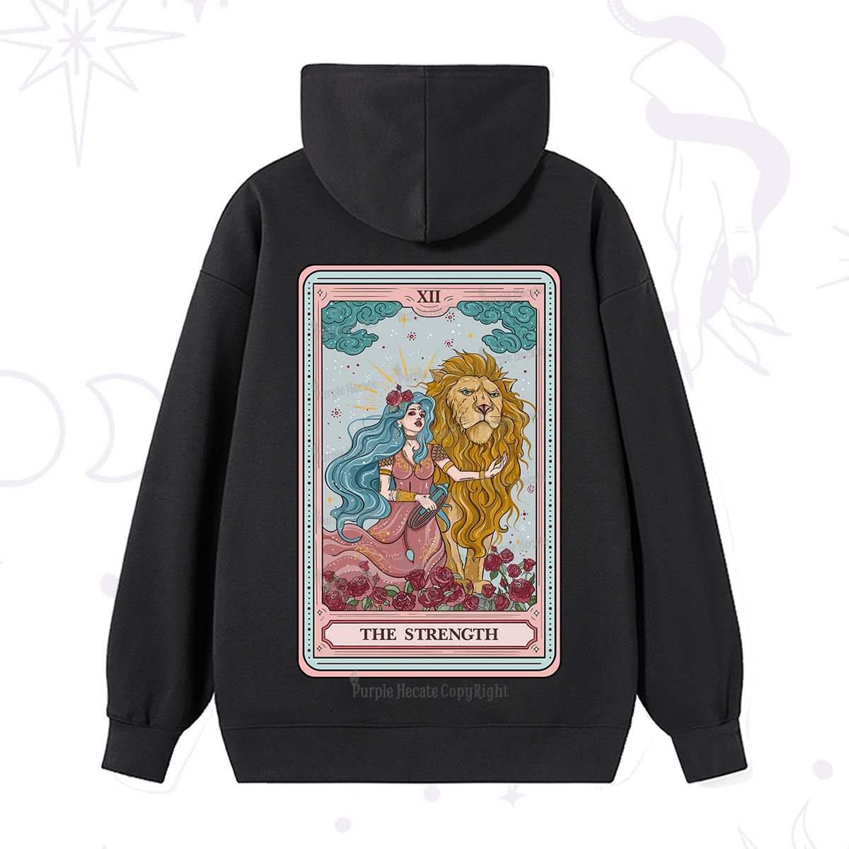 Purplehecate The Strength Tarot Hoodie