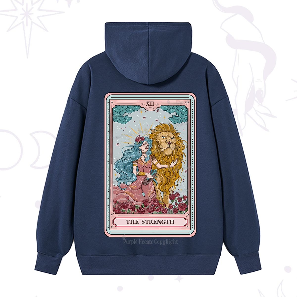 Purplehecate The Strength Tarot Hoodie