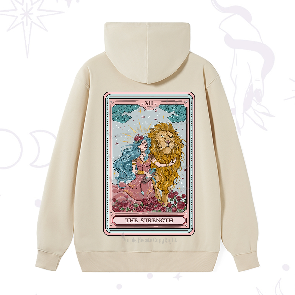 Purplehecate The Strength Tarot Hoodie