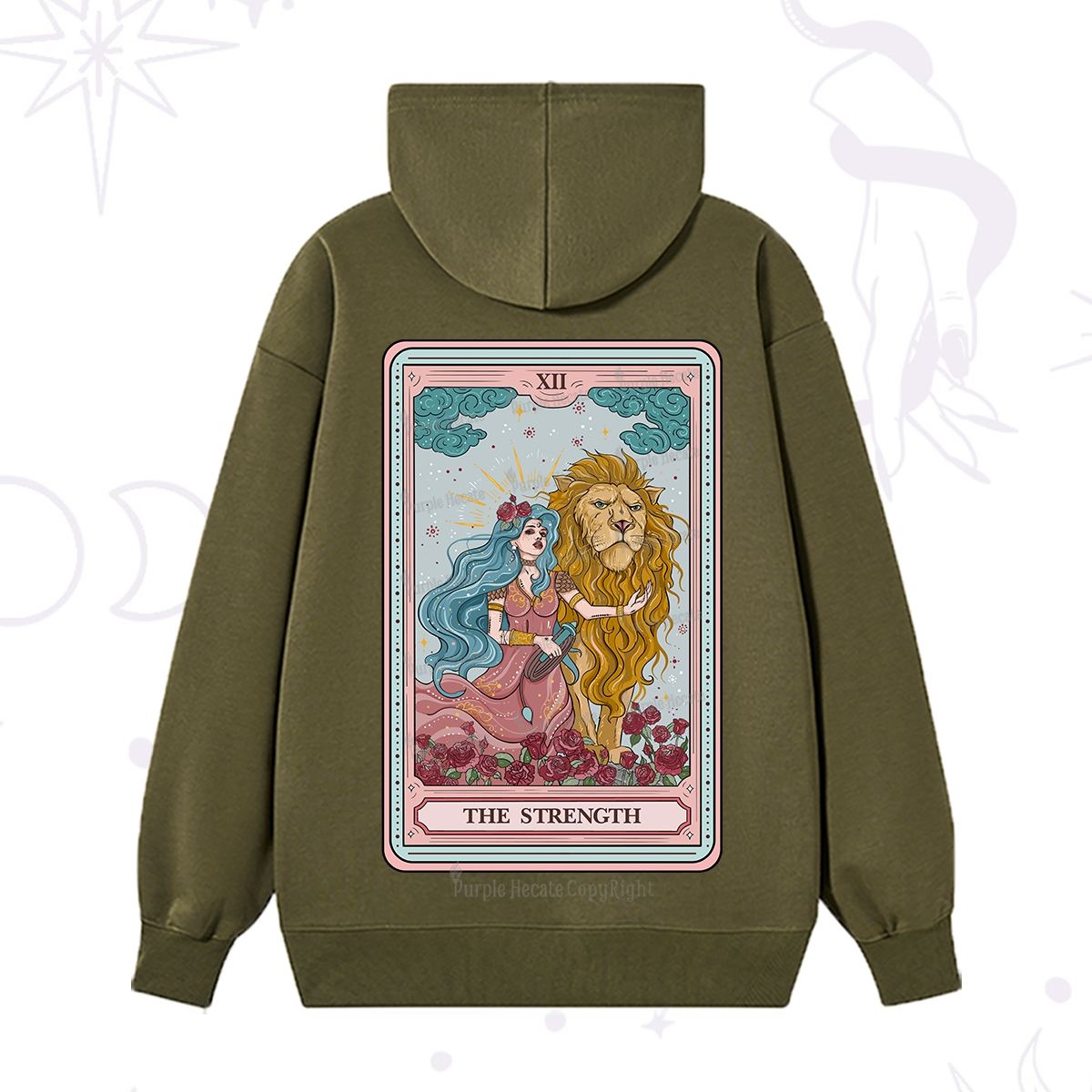 Purplehecate The Strength Tarot Hoodie