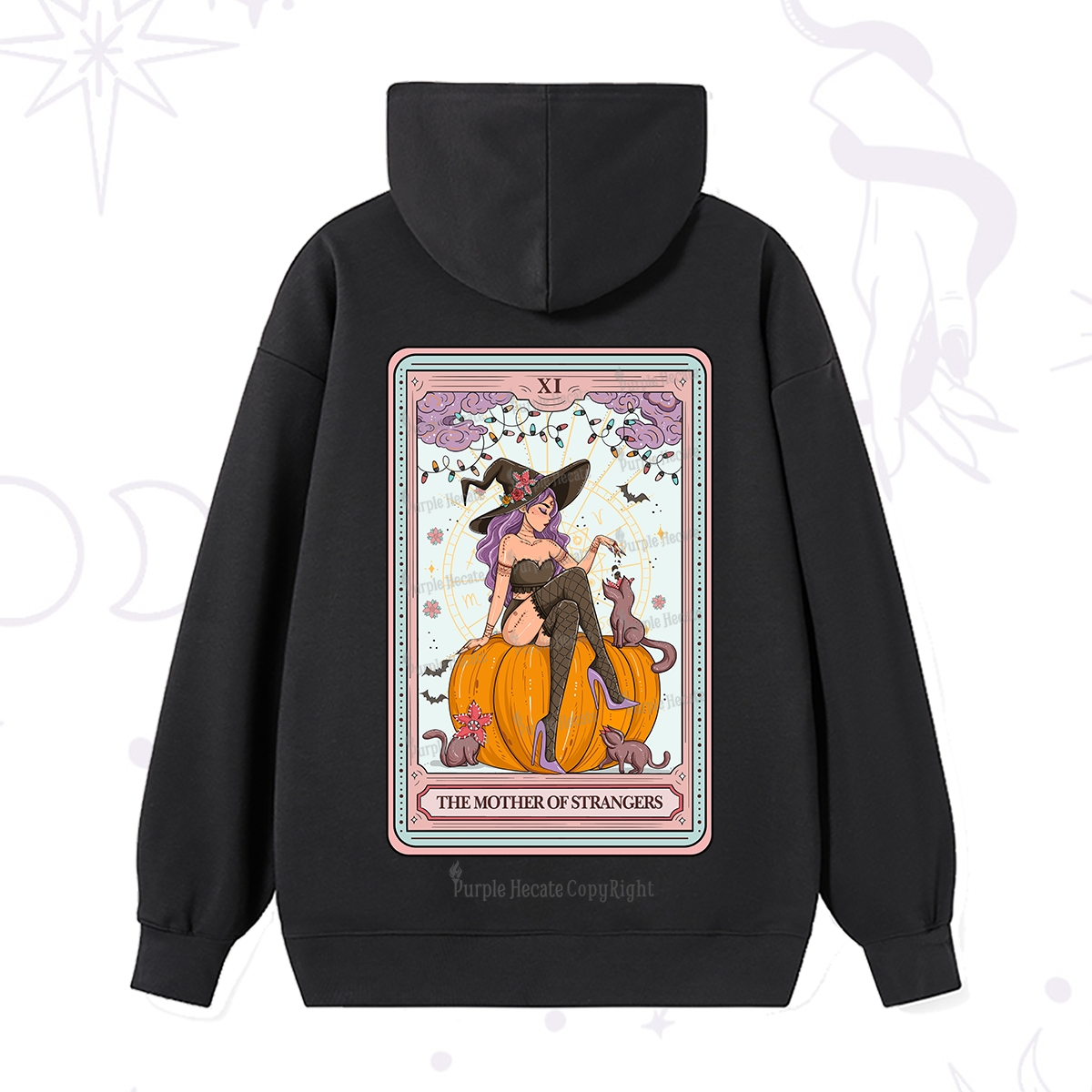 Purplehecate The Mother Of Strangers Tarot Hoodie