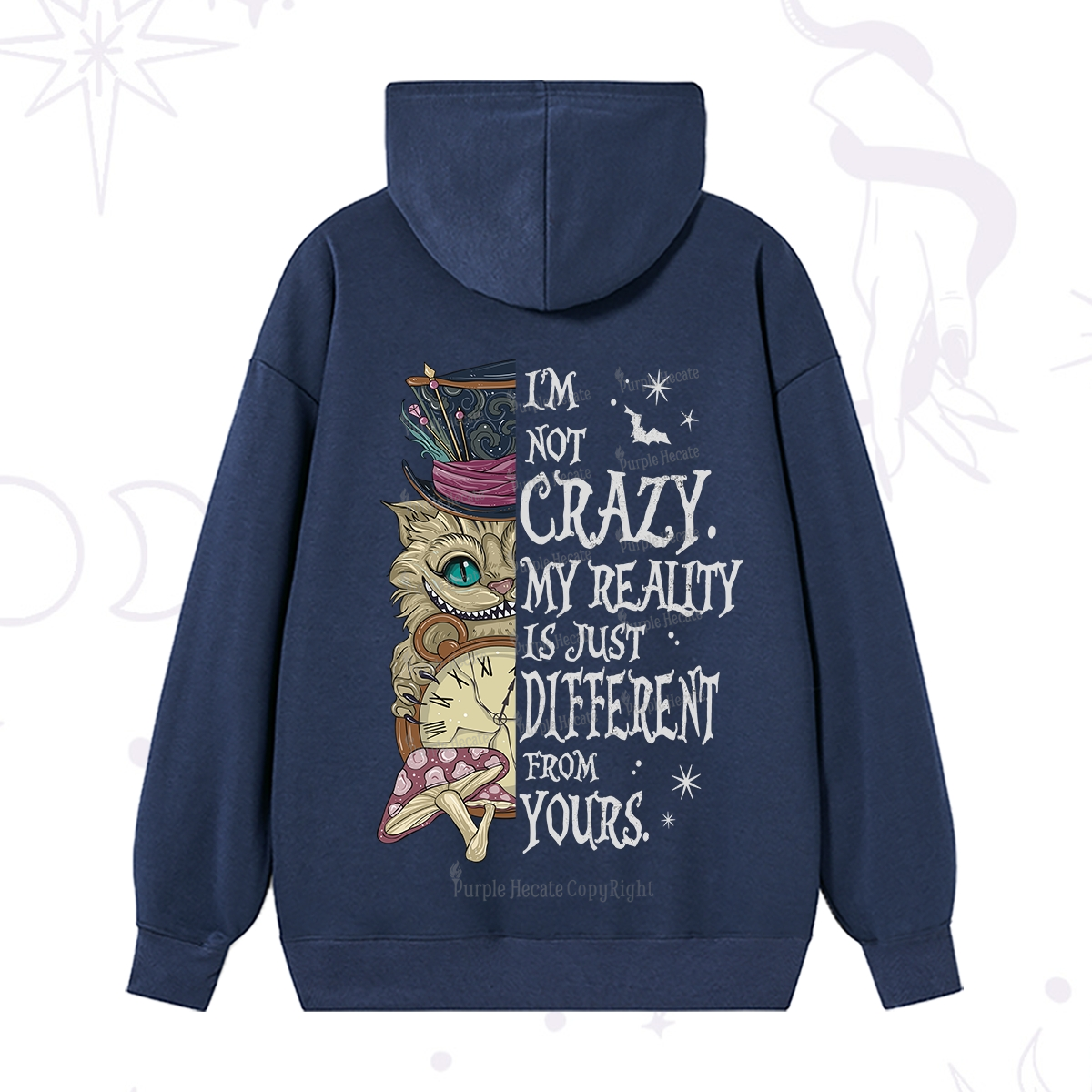 Purplehecate I'm Not Crazy My Reality Is Just Different From Yours Hoodie