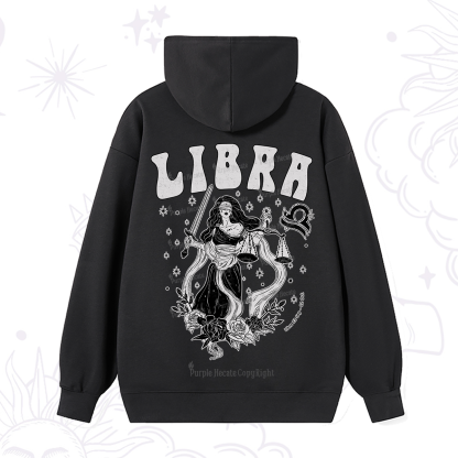 Purplehecate Libra Zodiac Glyphs Hoodie