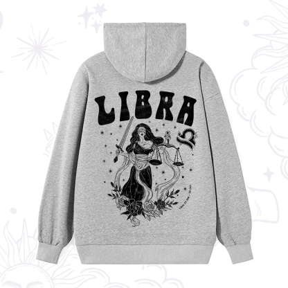 Purplehecate Libra Zodiac Glyphs Hoodie