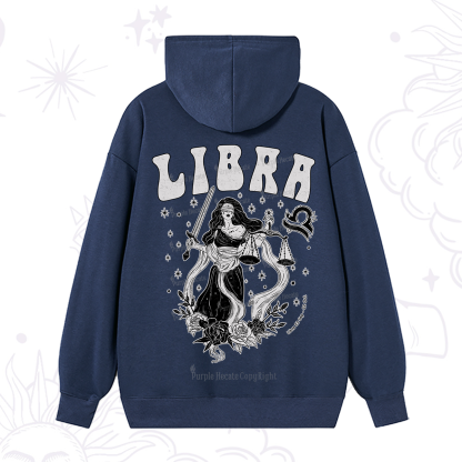 Purplehecate Libra Zodiac Glyphs Hoodie