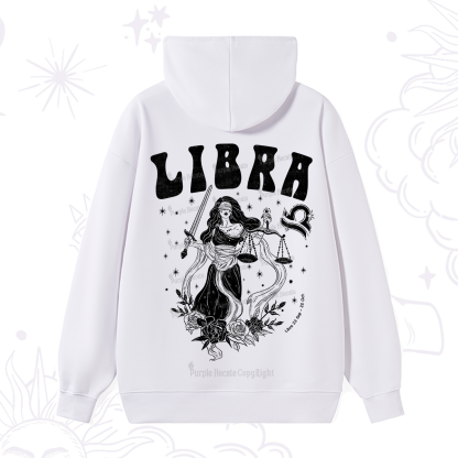 Purplehecate Libra Zodiac Glyphs Hoodie