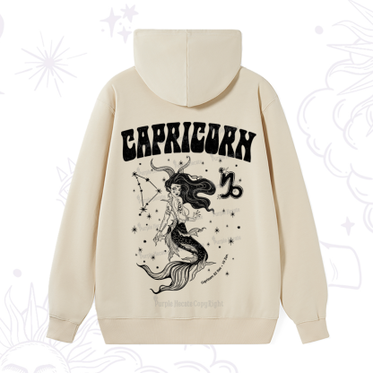 Purplehecate Capricorn Zodiac Glyphs Hoodie