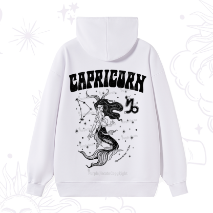 Purplehecate Capricorn Zodiac Glyphs Hoodie