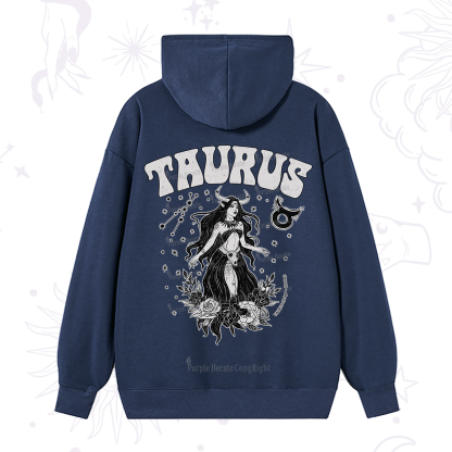 Purplehecate Taurus Zodiac Glyphs Hoodie