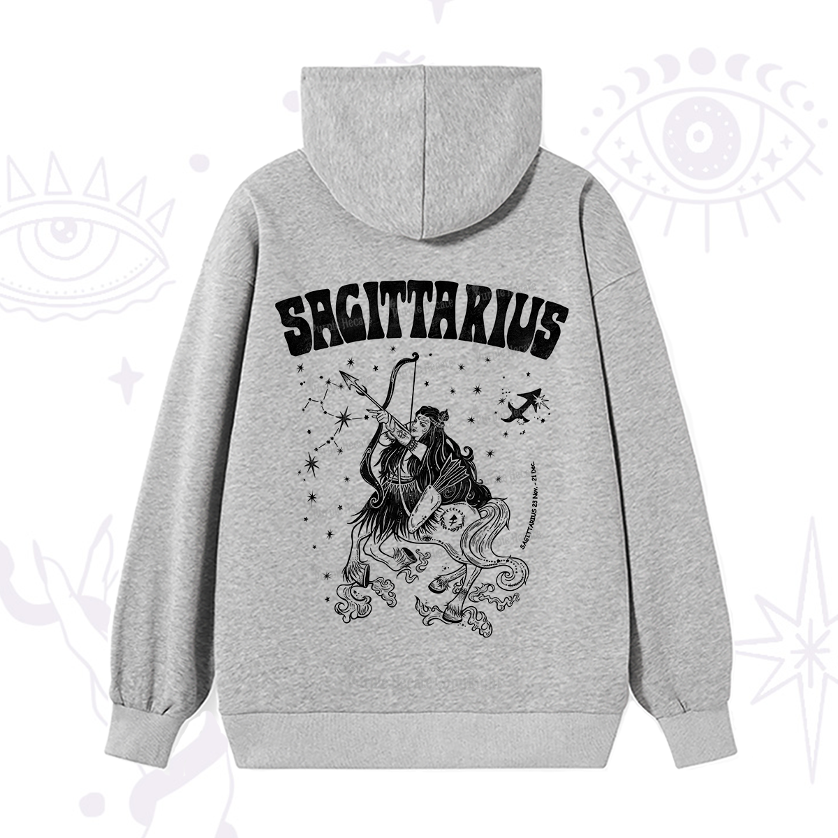 Purplehecate Sagittarius Zodiac Glyphs Hoodie