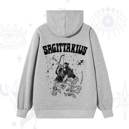 Purplehecate Sagittarius Zodiac Glyphs Hoodie