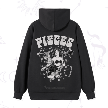 Purplehecate Pisces Zodiac Glyphs Hoodie