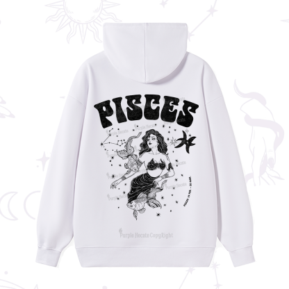 Purplehecate Pisces Zodiac Glyphs Hoodie