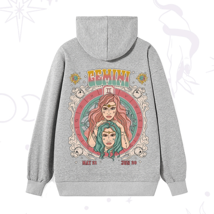 Purplehecate Gemini Cosmic Zodiac Hoodie
