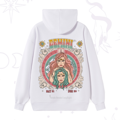 Purplehecate Gemini Cosmic Zodiac Hoodie
