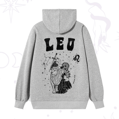 Purplehecate Leo Zodiac Glyphs  Hoodie