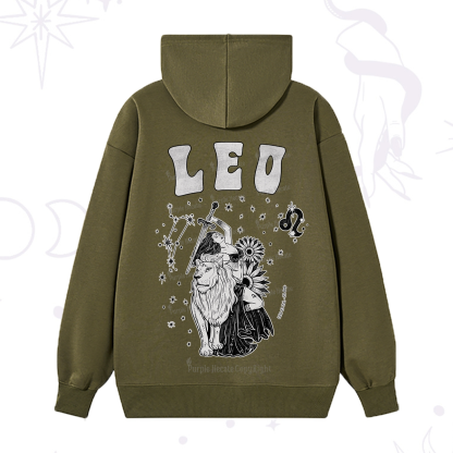 Purplehecate Leo Zodiac Glyphs  Hoodie