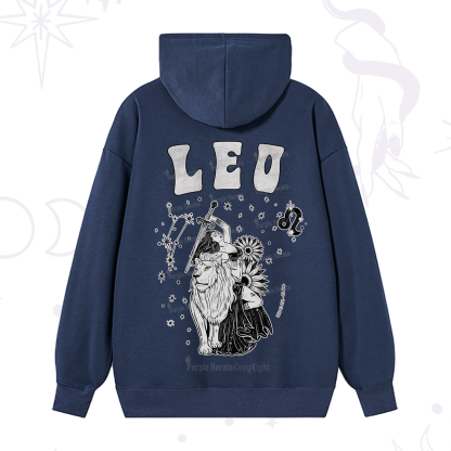 Purplehecate Leo Zodiac Glyphs  Hoodie