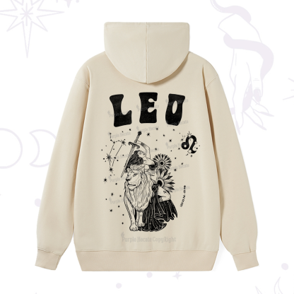 Purplehecate Leo Zodiac Glyphs  Hoodie