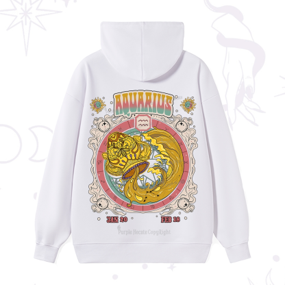 Purplehecate Aquarius Cosmic Zodiac Hoodie