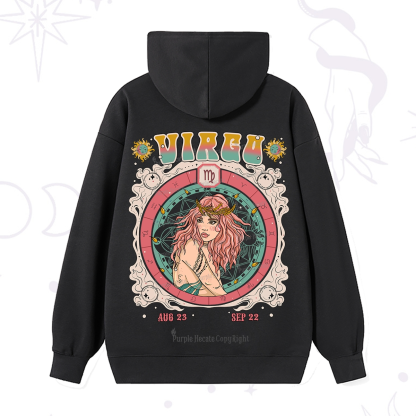 Purplehecate Virgo Cosmic Zodiac Hoodie
