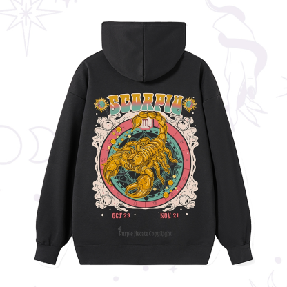 Purplehecate Scorpio Cosmic Zodiac Hoodie