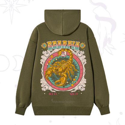 Purplehecate Scorpio Cosmic Zodiac Hoodie