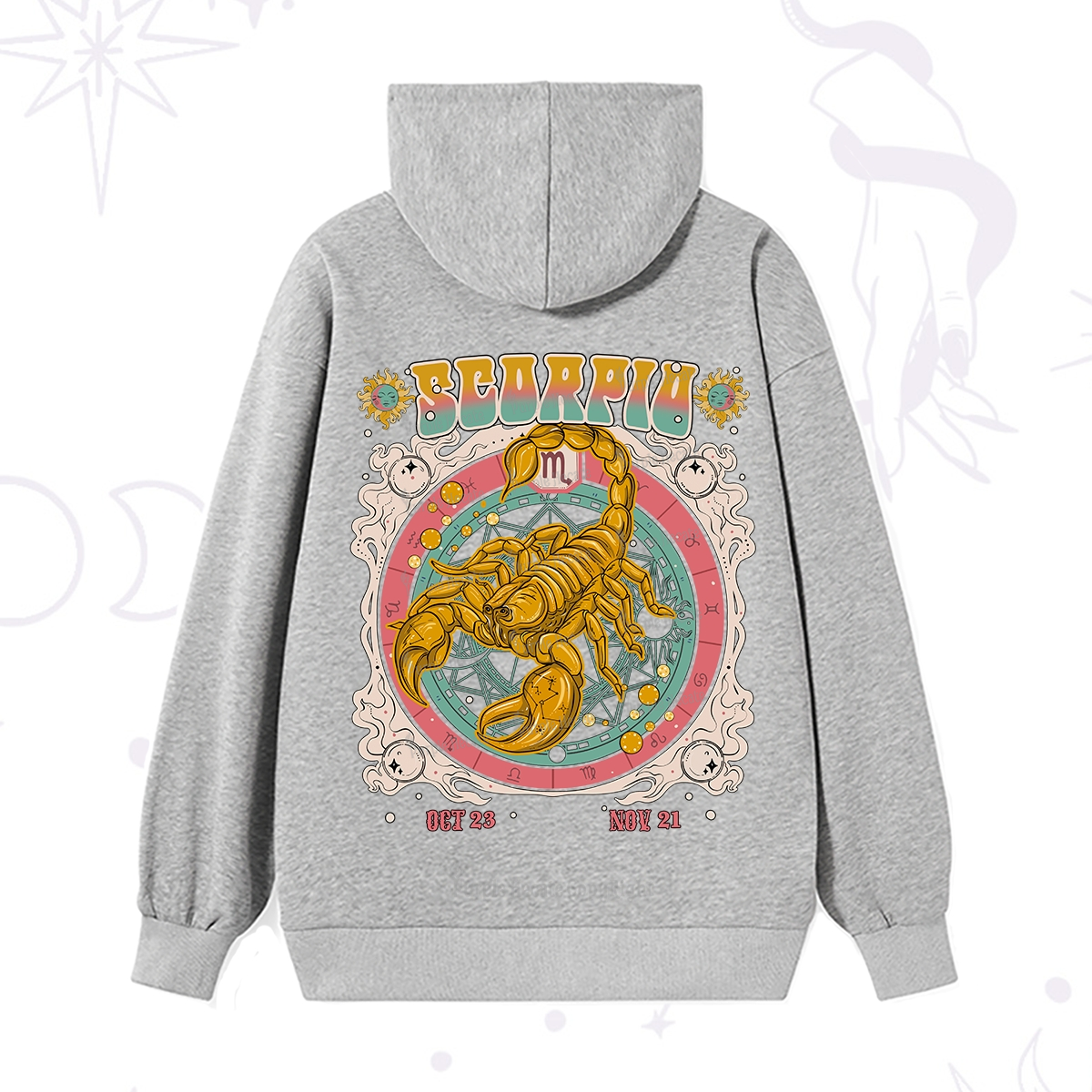 Purplehecate Scorpio Cosmic Zodiac Hoodie