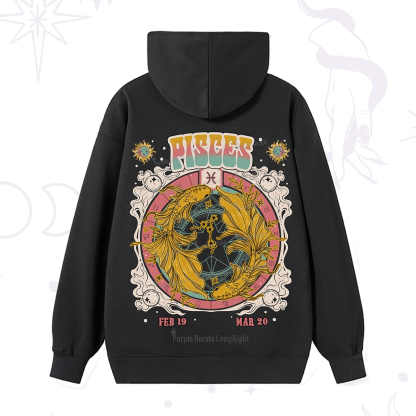 Purplehecate Pisces Cosmic Zodiac Hoodie