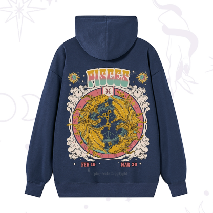 Purplehecate Pisces Cosmic Zodiac Hoodie
