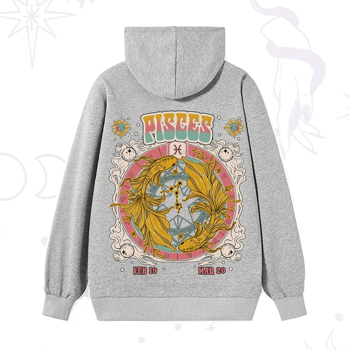 Purplehecate Pisces Cosmic Zodiac Hoodie