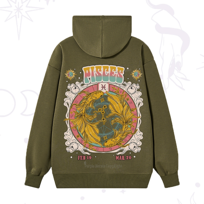 Purplehecate Pisces Cosmic Zodiac Hoodie