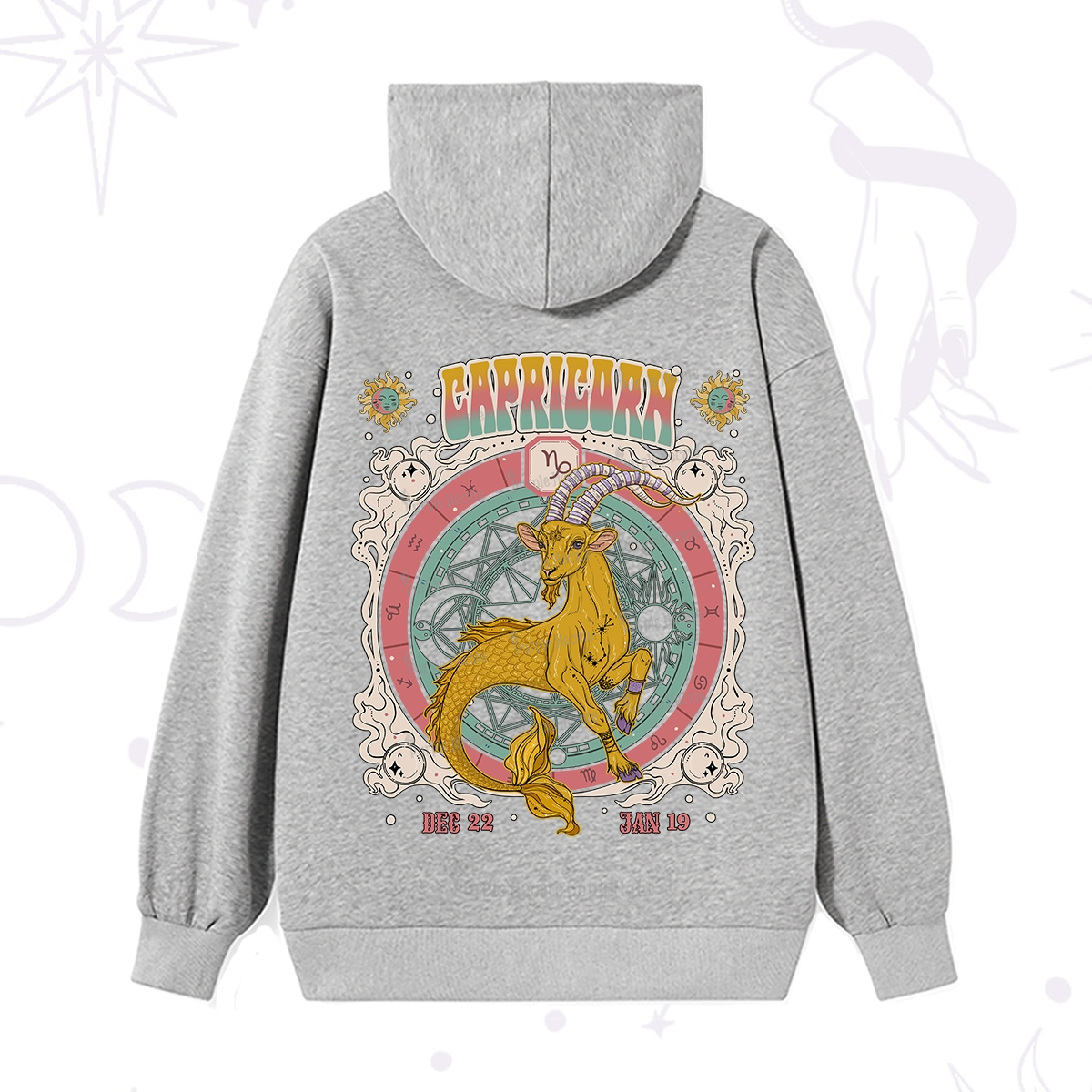 Purplehecate Capricorn Cosmic Zodiac Hoodie