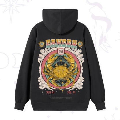 Purplehecate Cancer Cosmic Zodiac Hoodie