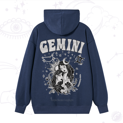 Purplehecate Gemini Zodiac Glyphs  Hoodie