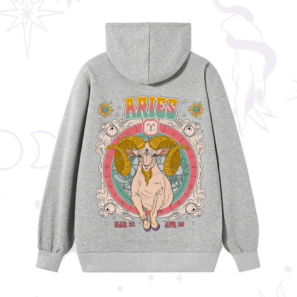 Purplehecate Aries Cosmic Zodiac Hoodie