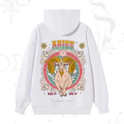 Purplehecate Aries Cosmic Zodiac Hoodie