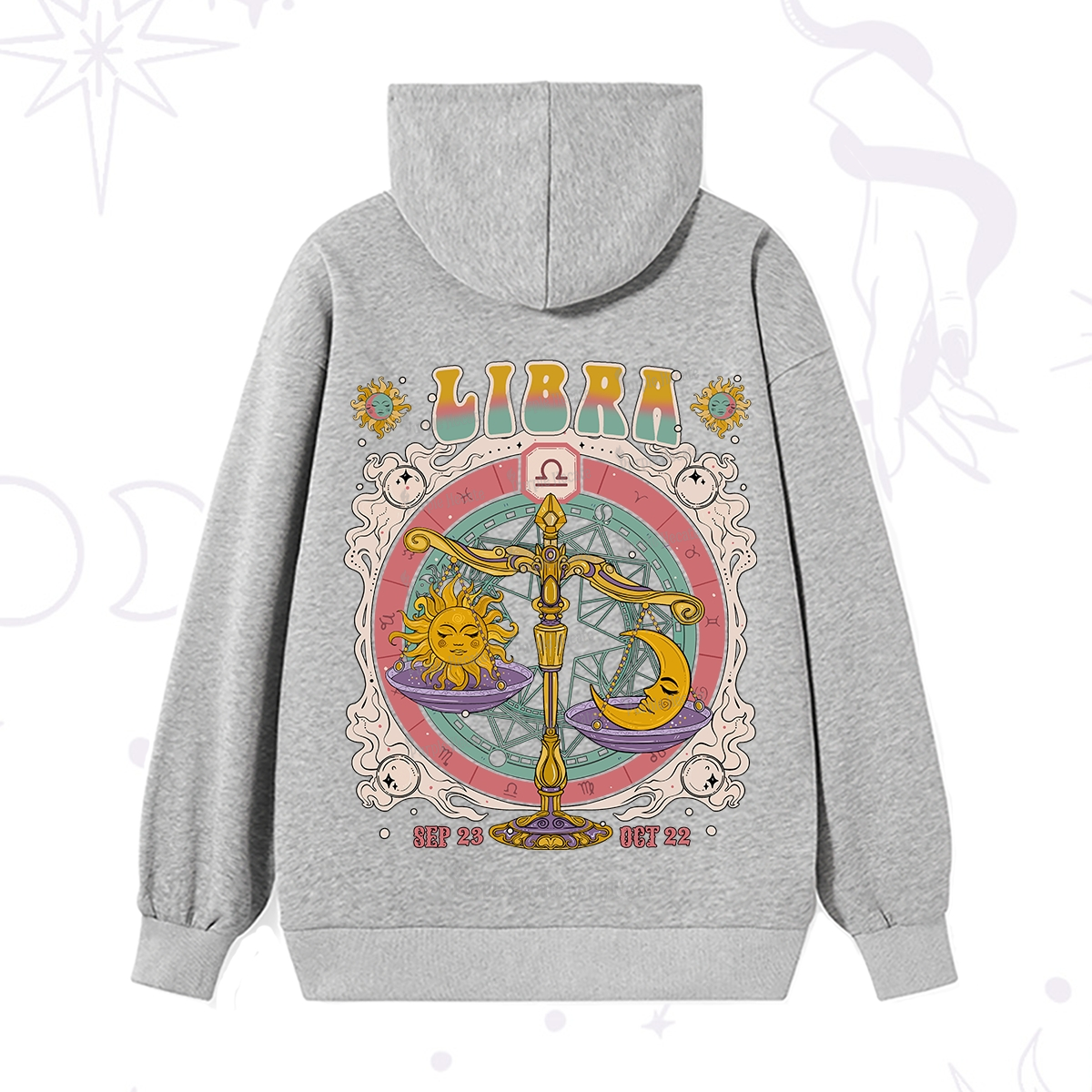 Purplehecate Libra Cosmic Zodiac Hoodie