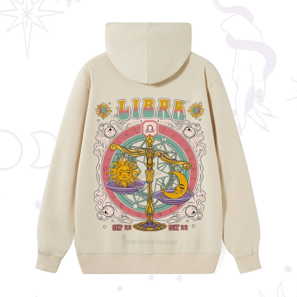 Purplehecate Libra Cosmic Zodiac Hoodie