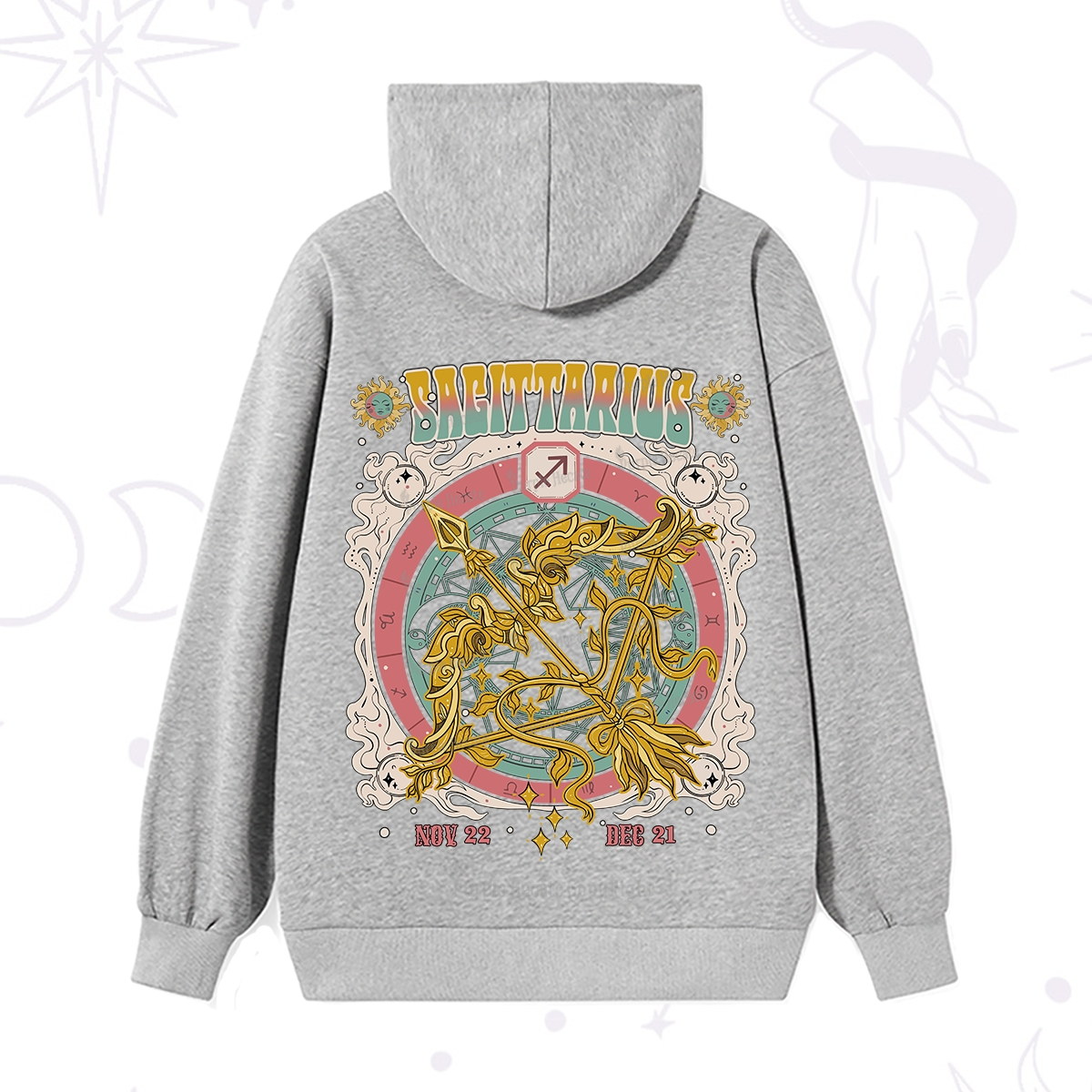Purplehecate Sagittarius Cosmic Zodiac Hoodie