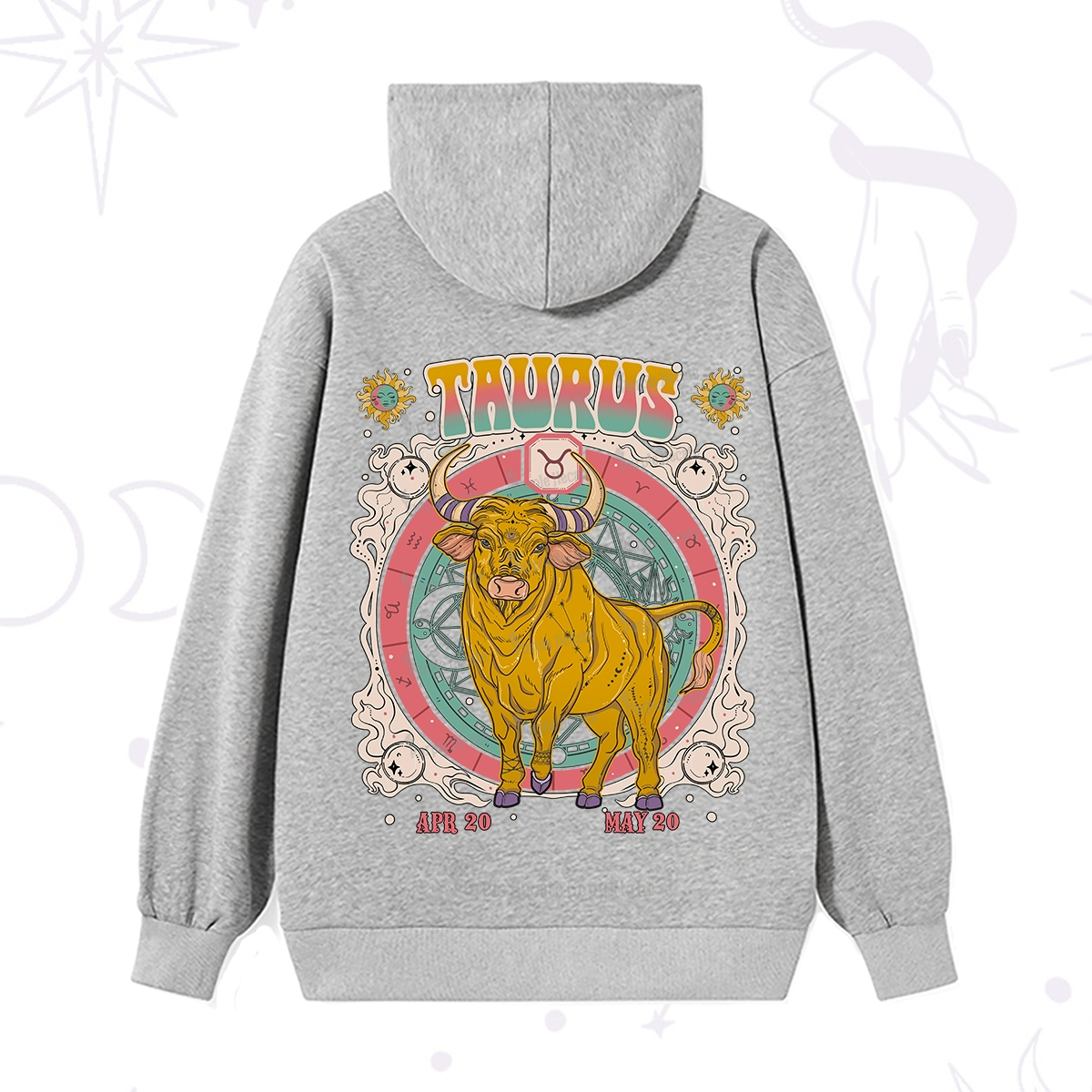 Purplehecate Taurus Cosmic Zodiac  Hoodie