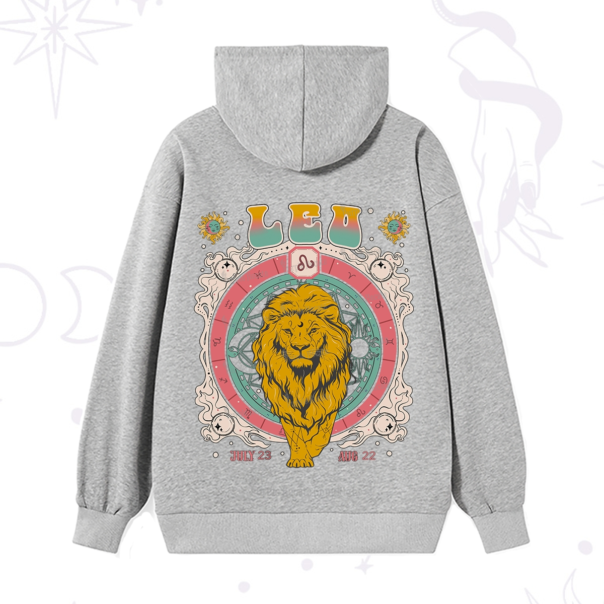 Purplehecate Leo Cosmic Zodiac Hoodie