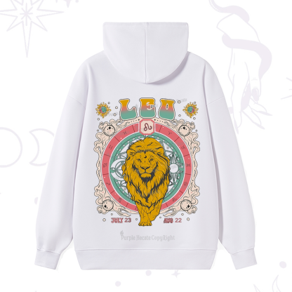 Purplehecate Leo Cosmic Zodiac Hoodie
